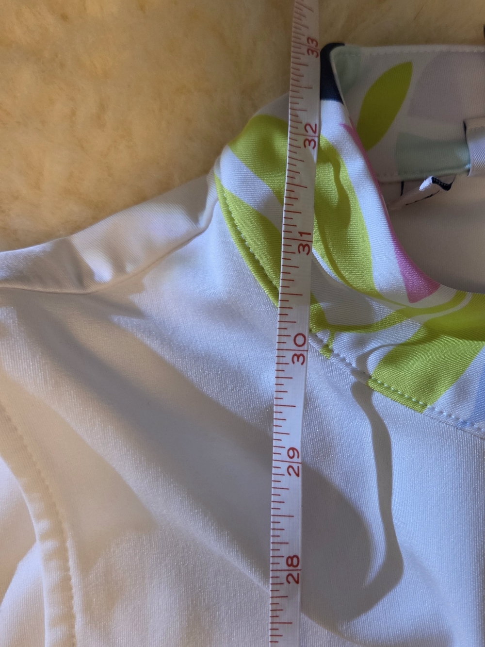 Tommy Bahama Active Sleeveless Tennis Dress White Quarter Zip Floral Trim Size S